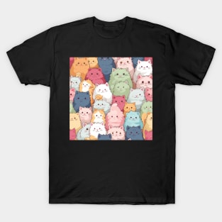 Feline Fantasy: Cute Anime Cats Galore T-Shirt